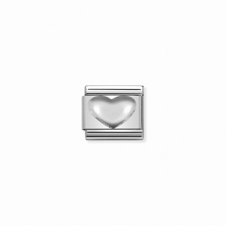 Nomination Silver Raised Heart Composable Charm